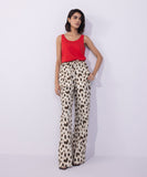 Sapphire Animal Print Wide-Leg Trousers WBTMS25V2005 Online Shopping