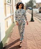Sapphire Printed Wide-Leg Satin Trousers WBTMS25V2010 Online Shopping