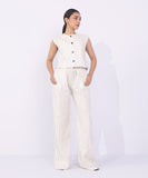 Sapphire Wide-Leg Textured Trousers WBTMS25V2018 Online Shopping