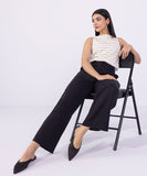 Sapphire Straight-Fit Textured Trousers WBTMS25V2020 Online Shopping