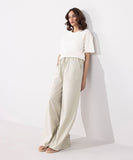 Sapphire Wide Leg Linen Blend Trousers WBTMS25V3006 Online Shopping
