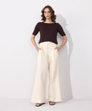 Sapphire Linen Blend Pleated Trousers WBTMS25V3010 Online Shopping