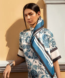 Sapphire Square Print Satin Scarf WSCF25V20001 Online Shopping