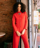 Sapphire Button-Through Shirt With Side Panels WTOPS25V2008 Online Shopping