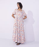 Sapphire Floral Print Tier Dress WTOPS25V2013 Online Shopping