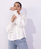 Sapphire V-Neck Top With Smocking Detail WTOPS25V2042 Online Shopping