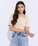 Sapphire Square-Neck Rib Top WTOPS25V2049 Online Shopping