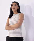 Sapphire Striped Sleeveless T-Shirt WTOPS25V2055 Online Shopping