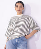 Sapphire Striped Oversized T-Shirt WTOPS25V2056 Online Shopping