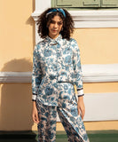 Sapphire Printed Satin Shirt WTOPS25V2060 Online Shopping