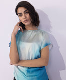 Sapphire Printed Satin Top WTOPS25V2061 Online Shopping
