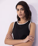 Sapphire Rib Vest With Contrasting Trims WTOPS25V2064 Online Shopping