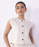 Sapphire Printed Cropped Waistcoat WTOPS25V2075 Online Shopping