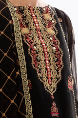 Zellbury Embroidered Shirt Shalwar Dupatta - 0293 Online Shopping