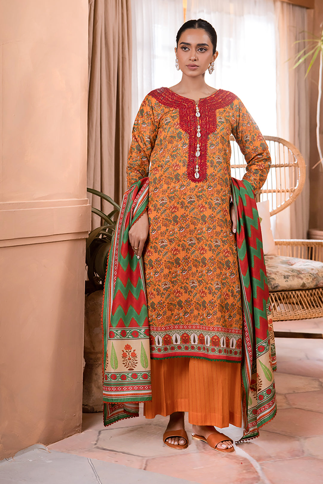 Zellburry Shirt Shalwar Dupatta 1110 Online Shopping