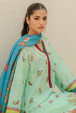 Zellburry Embroidered Shirt Shalwar Dupatta - 1255 Online Shopping