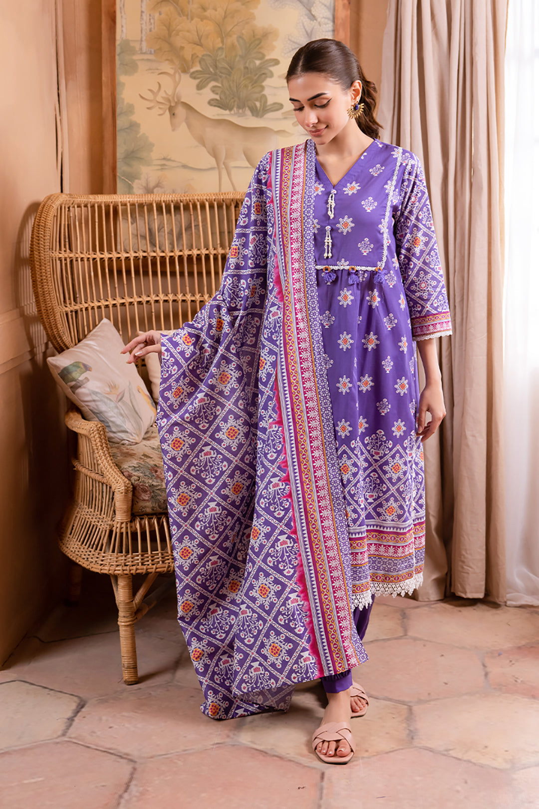 Zellburry Shirt Shalwar Dupatta 1050 Online Shopping