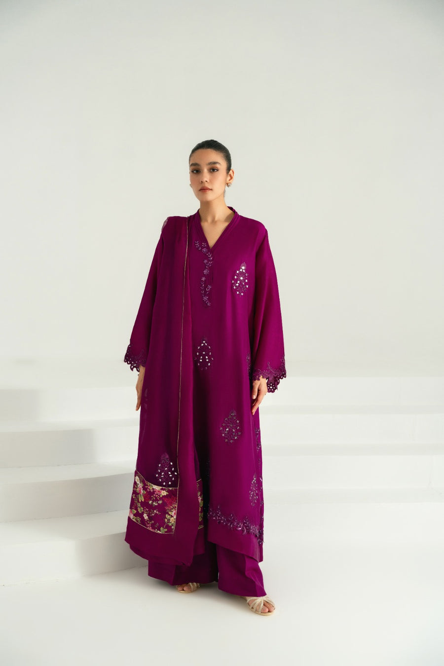 Agha Noor Magenta Purple Online Shopping