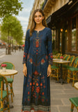 Saadia Asad D6-Teal-Blue Online Shopping