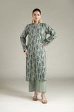SS26DK-0225 - BLUE  -  KURTA ,PAJAMA WAIST COAT - 3PCS Dhanak Brand Original Fabrics
