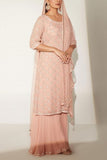 Amitabh Malhotra Peach tunic and sharara set Online Shopping