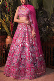 Aneesh Agarwaal Pink embellished lehenga set Online Shopping