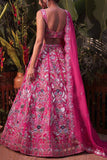 Aneesh Agarwaal Pink embellished lehenga set Online Shopping