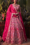 Aneesh Agarwaal Pink floral lehenga set Online Shopping