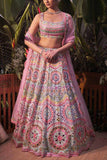 Aneesh Agarwaal Multicolour embellished lehenga set Online Shopping