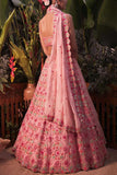 Aneesh Agarwaal Pink embellished lehenga set Online Shopping