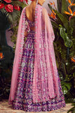 Aneesh Agarwaal Purple embroidered lehenga set Online Shopping