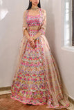 Aneesh Agarwaal Ivory floral lehenga set Online Shopping