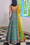 Aneesh Agarwaal Teal green silk lehenga set Online Shopping