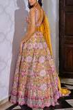 Aneesh Agarwaal Yellow embellished lehenga set Online Shopping