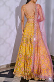 Aneesh Agarwaal Yellow floral lehenga set Online Shopping