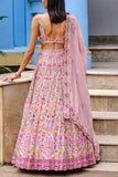 Aneesh Agarwaal Salmon pink lehenga set Online Shopping