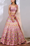 Aneesh Agarwaal Ivory embroidered lehenga set Online Shopping