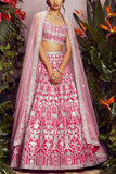 Aneesh Agarwaal Fuschia pink lehenga set Online Shopping