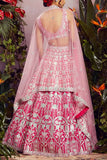 Aneesh Agarwaal Fuschia pink lehenga set Online Shopping