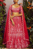 Aneesh Agarwaal Coral embellished lehenga set Online Shopping