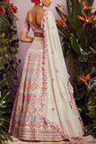 Aneesh Agarwaal Multicoloured applique lehenga set Online Shopping