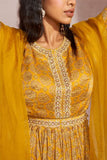 Aneesh Agarwaal Pret Yellow printed peplum and sharara Online Shopping