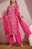 Aneesh Agarwaal Pret Fushcia pink kurta and palazzos Online Shopping