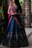 Anushree Reddy Navy blue and purple lehenga set Online Shopping