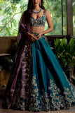 Anushree Reddy Emerald green lehenga set Online Shopping