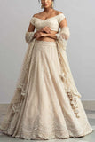 Anushree Reddy Ivory embroidered lehenga set Online Shopping