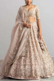 Anushree Reddy Champagne lehenga set Online Shopping