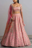 Anushree Reddy Pink embellished lehenga set Online Shopping