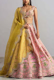 Anushree Reddy Rose pink lehenga set Online Shopping