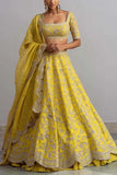 Anushree Reddy Lemon yellow lehenga set Online Shopping